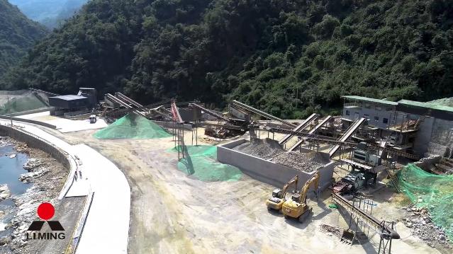 西藏日喀則時產450噸頁岩破碎砂石生產線